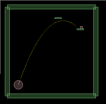 Box2D projected trajectory
